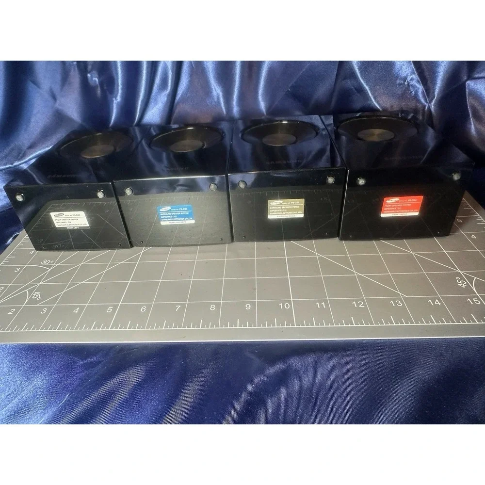 4 Samsung Black PS-DS2 Satellite Speakers Home Theater Surround Sound Tested